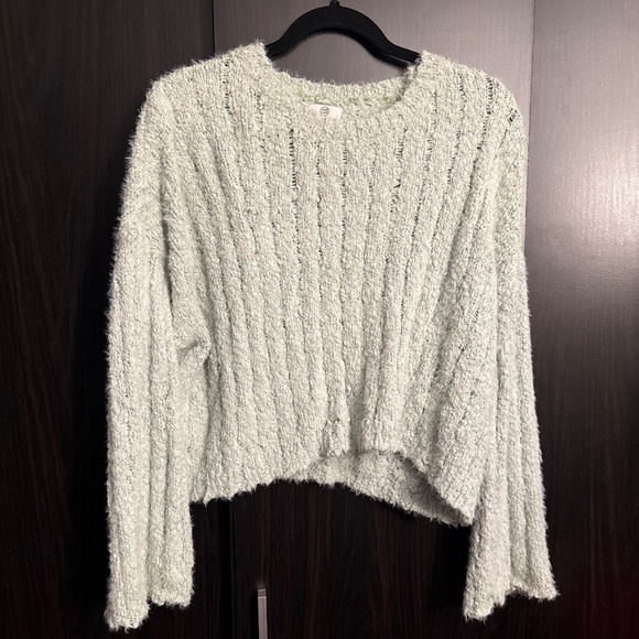 Textured Knit Sweater – Light Mint - Picture 1 of 2